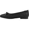 imageWHITE MOUNTAIN Womens Bocah Diamond Quilted Cap Toe Ballet FlatBlackGlitterFab