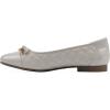 imageWHITE MOUNTAIN Womens Bocah Diamond Quilted Cap Toe Ballet FlatEggshellSmooth