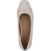 imageWHITE MOUNTAIN Womens Bocah Diamond Quilted Cap Toe Ballet FlatEggshellSmooth