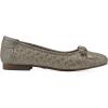 imageWHITE MOUNTAIN Womens Bocah Diamond Quilted Cap Toe Ballet FlatGoldGlitterFab