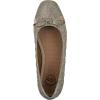 imageWHITE MOUNTAIN Womens Bocah Diamond Quilted Cap Toe Ballet FlatGoldGlitterFab