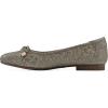 imageWHITE MOUNTAIN Womens Bocah Diamond Quilted Cap Toe Ballet FlatGoldGlitterFab