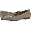imageWHITE MOUNTAIN Womens Bocah Diamond Quilted Cap Toe Ballet FlatGoldGlitterFab