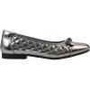 imageWHITE MOUNTAIN Womens Bocah Diamond Quilted Cap Toe Ballet FlatPewterMetSmooth