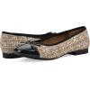 imageWHITE MOUNTAIN Womens Bocci Dressy Cap Toe Ballet FlatBeigeBeigeFabMulti