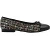 imageWHITE MOUNTAIN Womens Bocci Dressy Cap Toe Ballet FlatBlackBlackFabMulti
