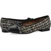 imageWHITE MOUNTAIN Womens Bocci Dressy Cap Toe Ballet FlatBlackBlackFabMulti