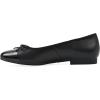 imageWHITE MOUNTAIN Womens Bocci Dressy Cap Toe Ballet FlatBlackBlackSmoothMulti