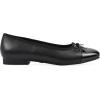 imageWHITE MOUNTAIN Womens Bocci Dressy Cap Toe Ballet FlatBlackBlackSmoothMulti