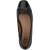 imageWHITE MOUNTAIN Womens Bocci Dressy Cap Toe Ballet FlatBlackBlackSmoothMulti