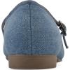 imageWHITE MOUNTAIN Womens Boch Mary Jane FlatDenim BlueFab