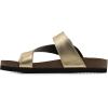 imageWHITE MOUNTAIN Womens Carly Flat SandalAntgoldLea WBrown Sole