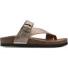 imageWHITE MOUNTAIN Womens Carly Flat SandalRosegoldLeather