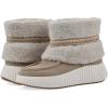 imageWHITE MOUNTAIN Womens Digital Platform Faux Fur BootieSandal WoodSuede