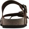 imageWHITE MOUNTAIN Womens Grams Signature ComfortMolded Footbed SandalBrownLeather