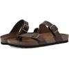 imageWHITE MOUNTAIN Womens Grams Signature ComfortMolded Footbed SandalBrownLeather