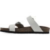 imageWHITE MOUNTAIN Womens Grams Signature ComfortMolded Footbed SandalWhiteLeather
