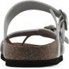 imageWHITE MOUNTAIN Womens Grams Signature ComfortMolded Footbed SandalWhiteLeather