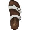 imageWHITE MOUNTAIN Womens Grams Signature ComfortMolded Footbed SandalWhiteLeather