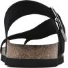 imageWHITE MOUNTAIN Womens Harley Footbed SandalBlackNubuk