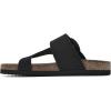 imageWHITE MOUNTAIN Womens Harley Footbed SandalBlackNubuk