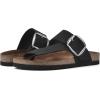 imageWHITE MOUNTAIN Womens Harley Footbed SandalBlackNubuk