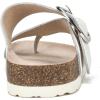 imageWHITE MOUNTAIN Womens Harley Footbed SandalWhiteLeather