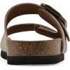 imageWHITE MOUNTAIN Womens Hayloft Signature ComfortMolded Footbed SandalSandal WoodSuede