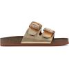 imageWHITE MOUNTAIN Womens Helga Flat SandalAntgoldLeather