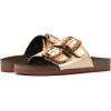 imageWHITE MOUNTAIN Womens Helga Flat SandalAntgoldLeather