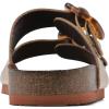 imageWHITE MOUNTAIN Womens Helga Flat SandalAntgoldLeather