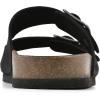 imageWHITE MOUNTAIN Womens Helga Flat SandalBlackNubuck