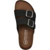 imageWHITE MOUNTAIN Womens Helga Flat SandalBlackNubuck