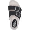 imageWHITE MOUNTAIN Womens Helga Flat SandalBlackNubuk WFaux Shearling