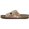 imageWHITE MOUNTAIN Womens Helga Flat SandalBrown Garden Multi
