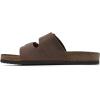imageWHITE MOUNTAIN Womens Helga Flat SandalBrownLeather