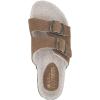 imageWHITE MOUNTAIN Womens Helga Flat SandalChestnutSuedeFaux Shearling
