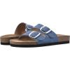 imageWHITE MOUNTAIN Womens Helga Flat SandalDenim BlueSuede