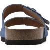 imageWHITE MOUNTAIN Womens Helga Flat SandalDenim BlueSuede