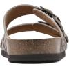 imageWHITE MOUNTAIN Womens Helga Flat SandalNaturalExoticLeather