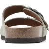 imageWHITE MOUNTAIN Womens Helga Flat SandalSage GreenSuede