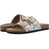 imageWHITE MOUNTAIN Womens Helga Flat SandalWhiteMulti FloralLeather