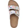 imageWHITE MOUNTAIN Womens Helga Flat SandalWhiteMultiLeather