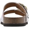 imageWHITE MOUNTAIN Womens Helga Flat SandalWhiteMultiLeather