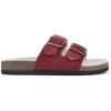 imageWHITE MOUNTAIN Womens Helga Flat SandalWinter Red WFaux Shearling