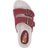 imageWHITE MOUNTAIN Womens Helga Flat SandalWinter Red WFaux Shearling