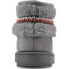 imageWHITE MOUNTAIN Womens Icons Faux Fur SlipOn BootieGrey