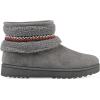 imageWHITE MOUNTAIN Womens Icons Faux Fur SlipOn BootieGrey