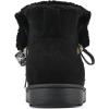 imageWHITE MOUNTAIN Womens Idol Faux Fur Laceup Ankle BootieBlackFabric