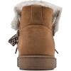imageWHITE MOUNTAIN Womens Idol Faux Fur Laceup Ankle BootieChestnutFabric